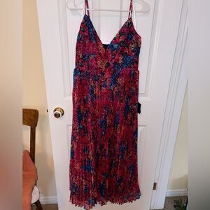 Lulu's Vibrant Floral Midi Dress